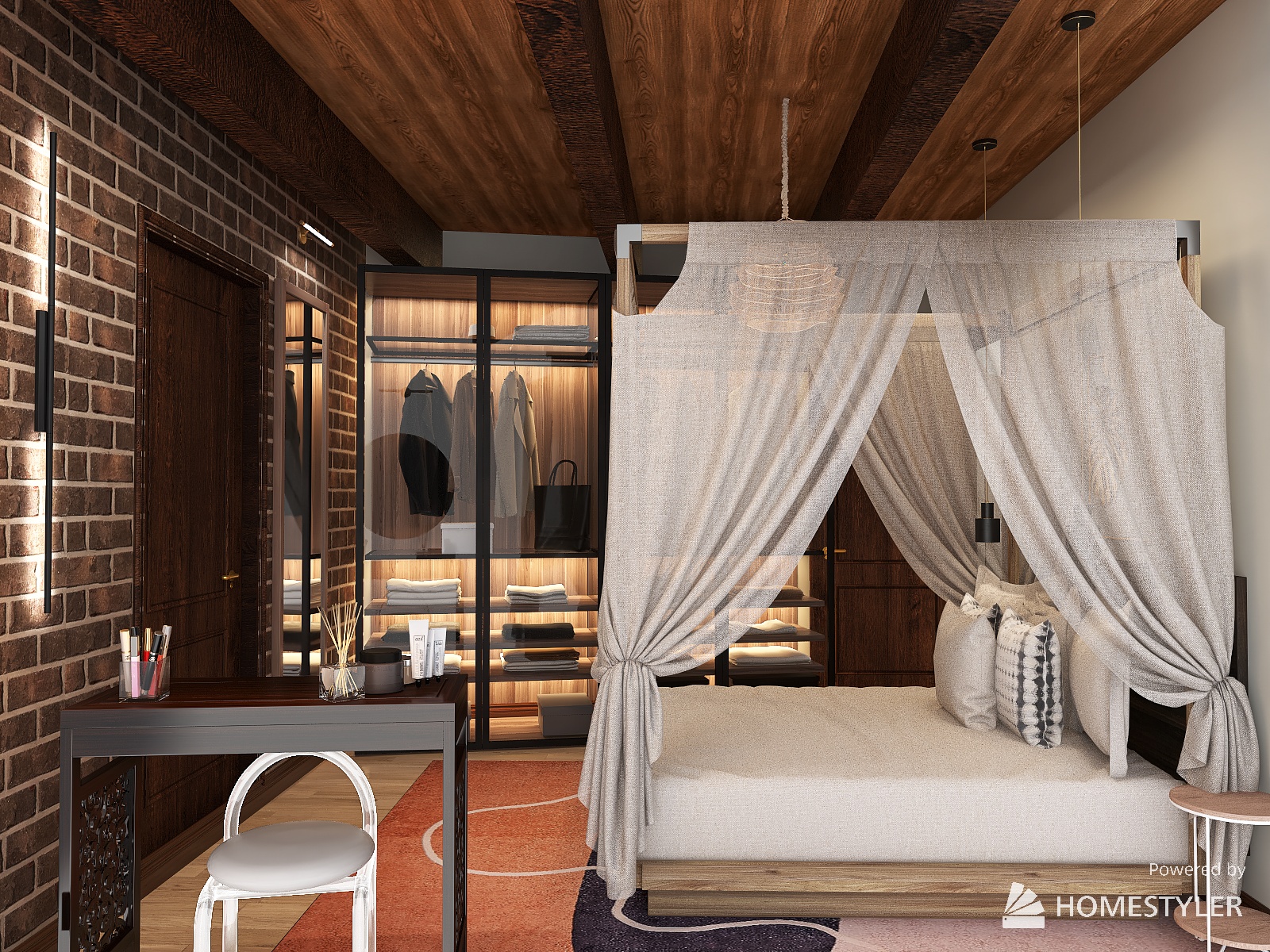 Camera mattoni a vista