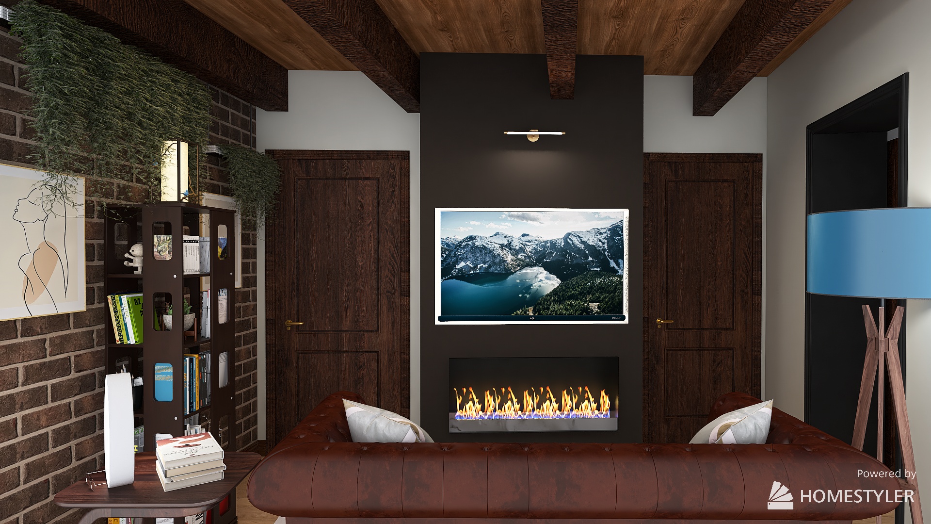 Soggiorno in luce serale