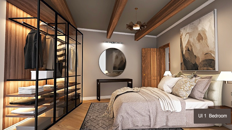 Walk-in closet illuminato